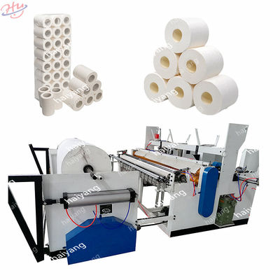 Automatische aufschlitzende Rückspulenmaschine für riesiges Rollenpapier, Toilettenpapier, Seidenpapier
